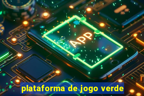 plataforma de jogo verde